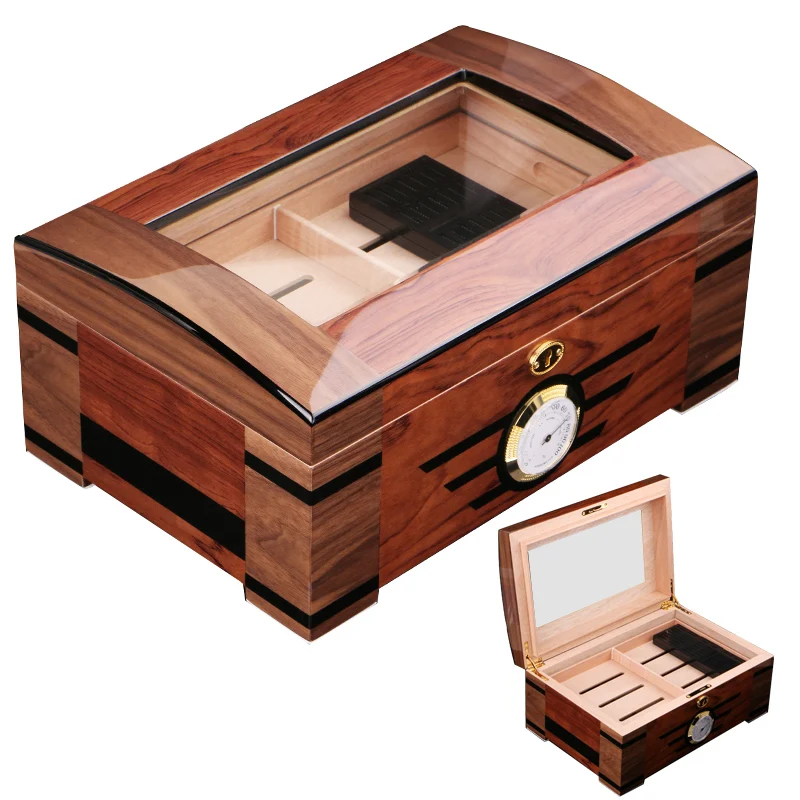 

Humidor cedar wood double layer large capacity cigar moisturizing case/box/cabinet CH-1012