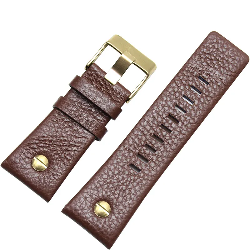 Montre Homme Carree Bracelet Cuir Noir Diesel UBER CHIEF