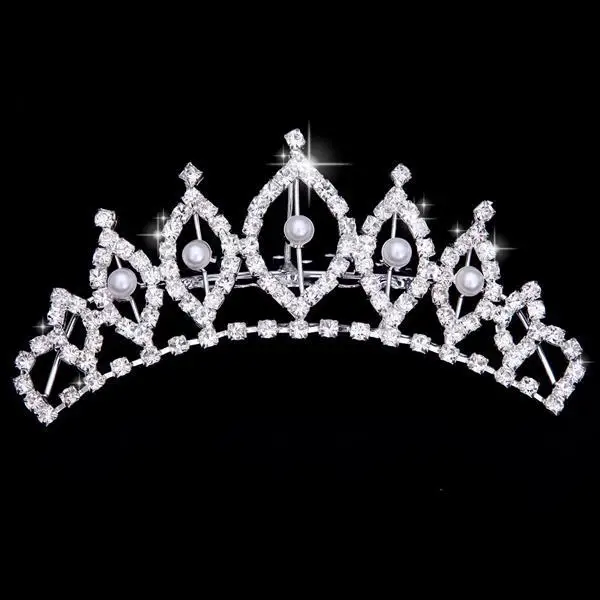 Princess Crystal Tiaras and Crowns Headband Kid Girls Love Bridal Prom Crown Wedding Party Accessiories Hair Jewelry | Свадьбы и
