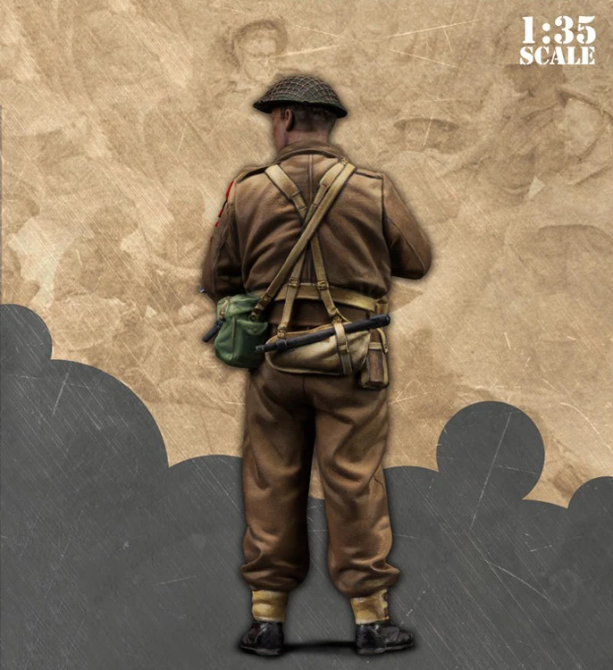 Неокрашенный комплект 1/35 подставка солдат трубка телесные фигурки набор из