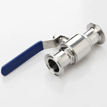 

3/4" 19MM 304 Stainless Steel Sanitary Ball Valve Tri Clamp Ferrule Type For Homebrew Diary Product Manual Valve