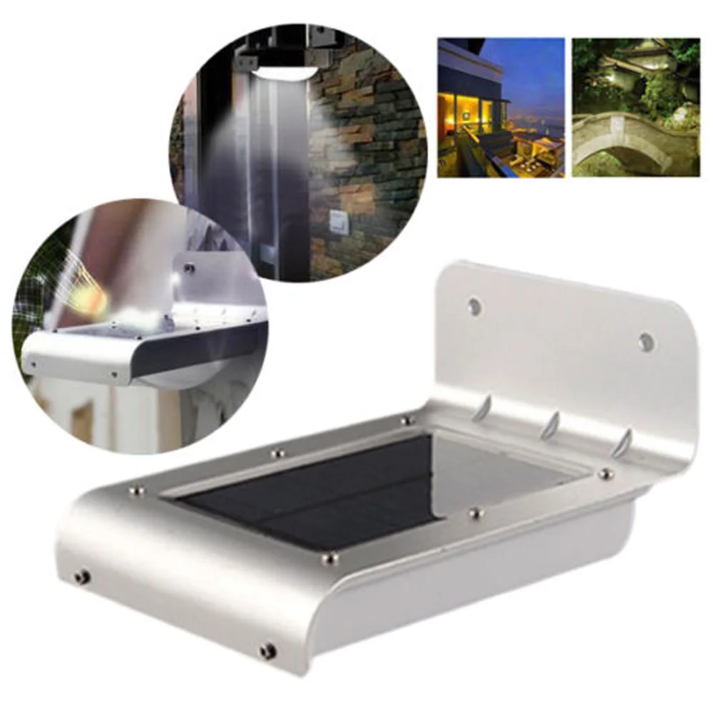 

16 LED Solar Power PIR Motion Sensor Garden pathway Security lights Outdoor Garden Waterproof Wall lamp LED Solar Light 2pcs 1pc