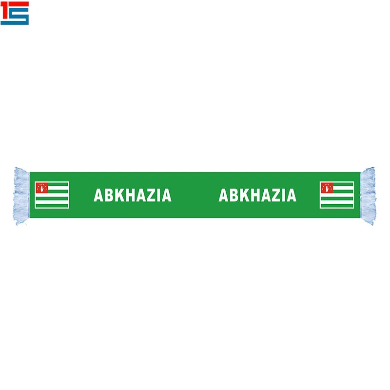 Дешевые акриловые пользовательские печатных Футбол шарф Спорт Сомали государственный флаг логотип шарф