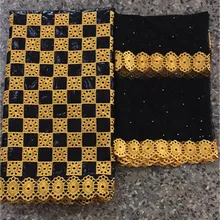 Черная кружевная ткань, лидер продаж, Акса Базен riche, ткань, последняя, Базен riche getzner nouveau, африканская Анкара ткань 5+ 2 ярдов/партия