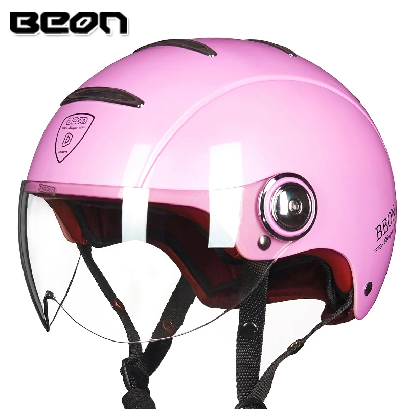 BEON скутер мото rcycle шлем половина лица винтажный шлем мото шлем Casco moto cicleta Capacete шлемы Vespa светильник вес - Цвет: 16