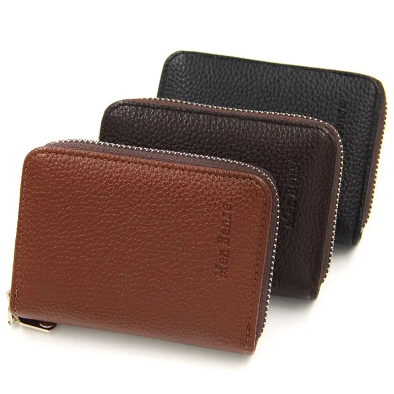 

1.7x8.5cm Unisex Leather Mini Slim Wallet ID Credit Card Holder Case Organizer Purse Pocket