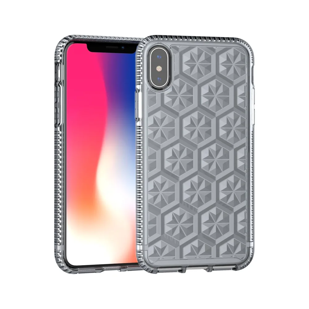 

Tech21ing Evo Gem Hard PC 3D Diamond pattern Cell Phone Cover Case For iPhone 6 6s 7 8 Plus X XS