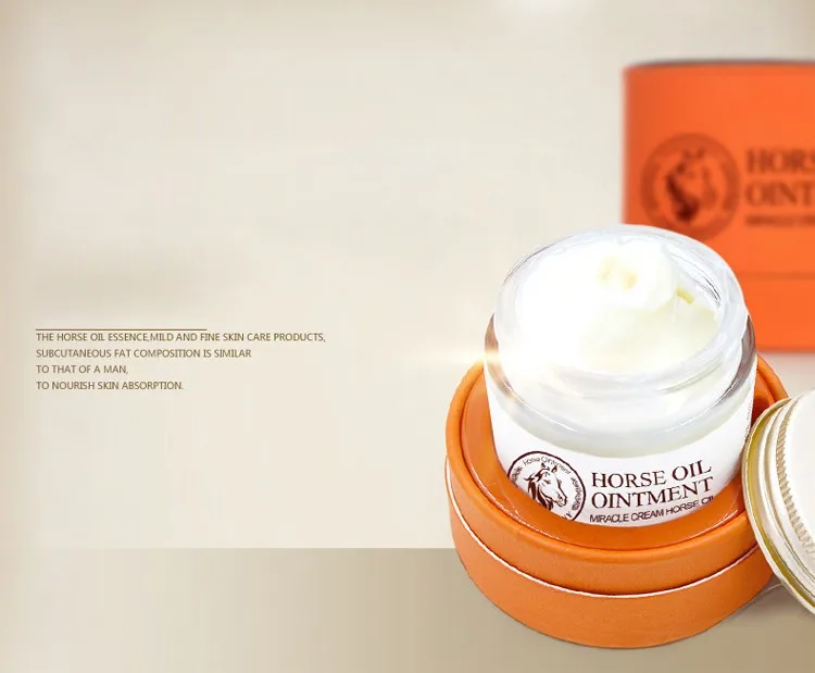 Miracle Female Anti-Aging Horse Oil Cream Pure Genman Horse Oil Exact Day Facial Moisturizer Oil Beauty Skin Treament Cream