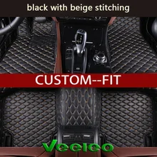Veeleo искусственная кожа автомобилей коврики для Benz GLE- 5 местный автомобильные внутренние Водонепроницаемый анти-скольжения 3D автомобиля ковры лайнер