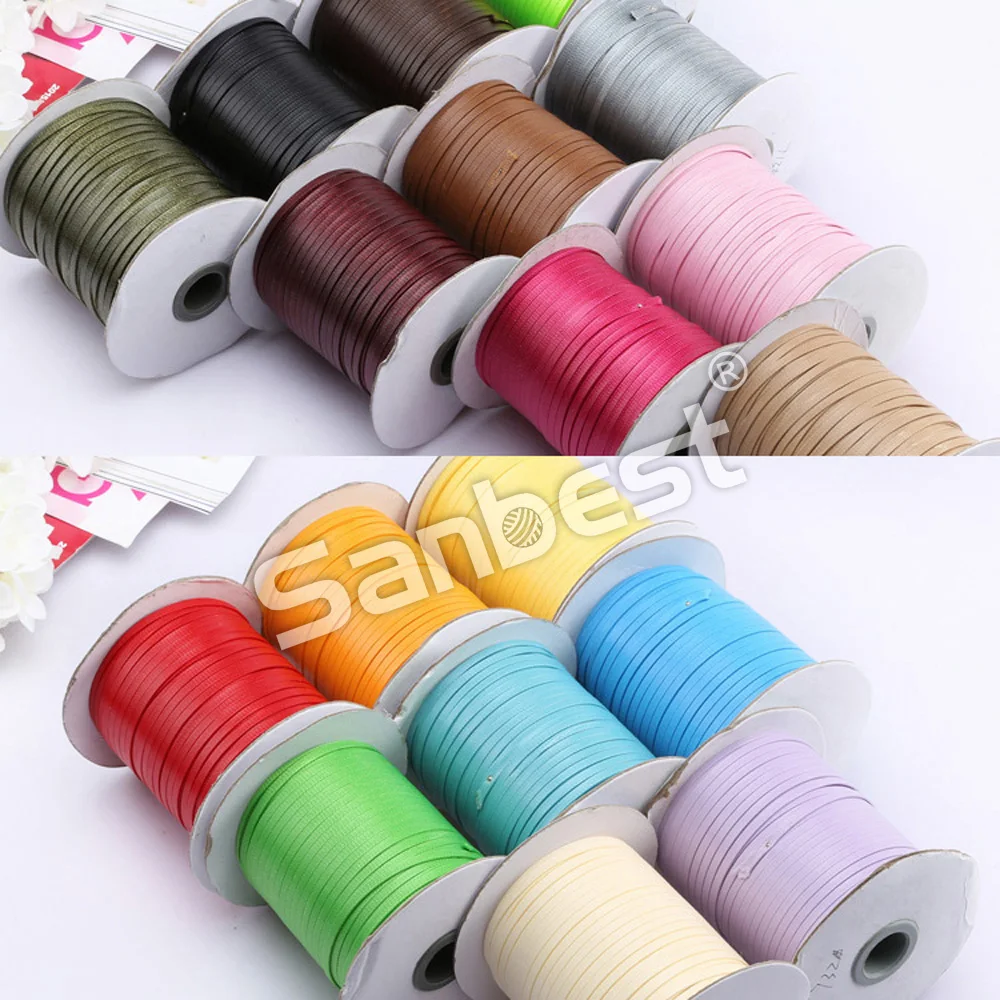 Sanbest высокое качество 4 мм прочные кожаные плоские Вощеные линии DIY инструмент для