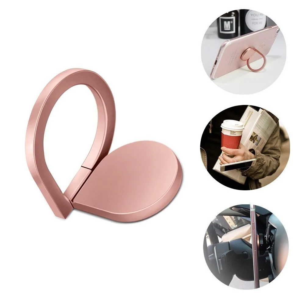 Water Droplets Universal Magnetic Metal Car Phone Finger Holder 360 Degree Phone Ring Bracket for iPhone Xiaomi Mei zu Samsung