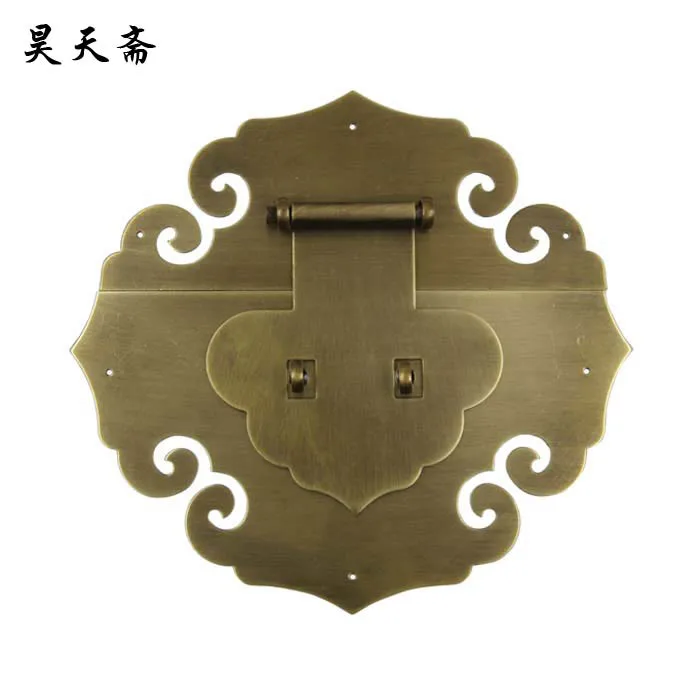 

[Haotian vegetarian Chinese antique Ming and Qing Zhang Muxiang] bronze copper fittings suitable 80-130CM box