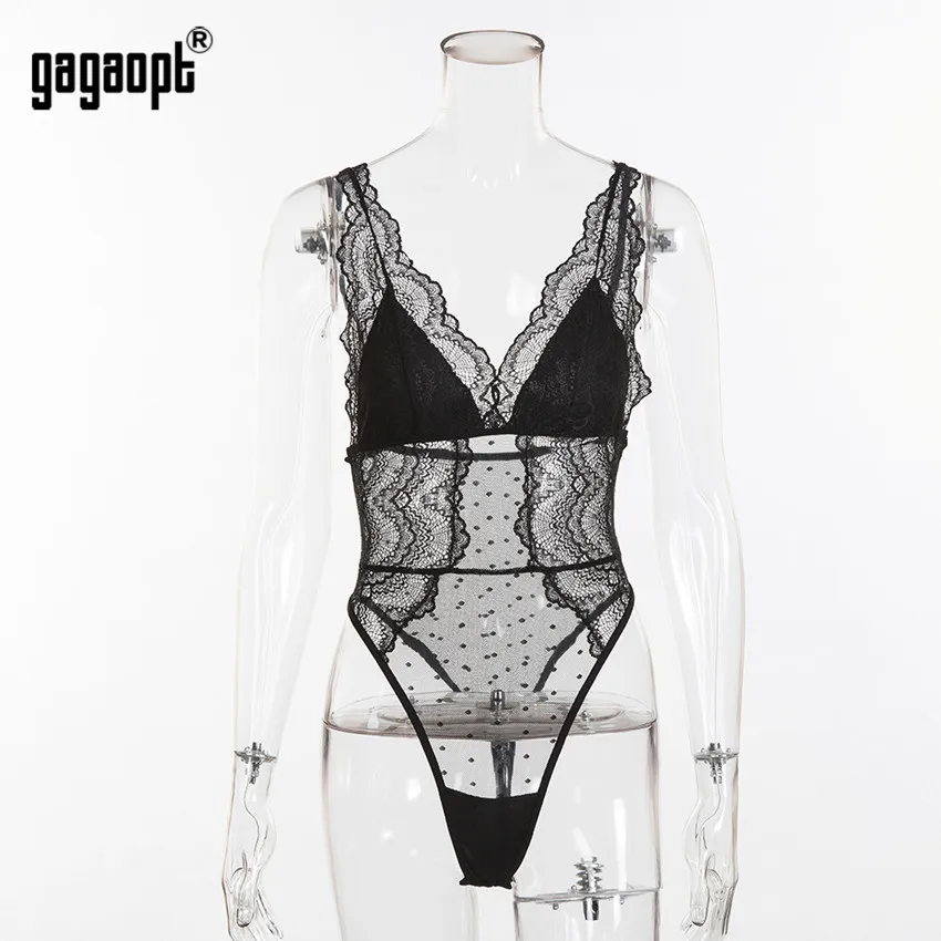Gagaopt 2018 Summer Lace Bodysuit Women Embroidery Mesh Patchwork Sexy Bodysuit Fashion Jumpsuit Overalls Gagaopt 2018 Summer Lace Bodysuit Women Embroidery Mesh Patchwork Sexy Bodysuit Fashion Jumpsuit Overalls