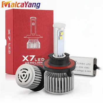 

X7 High Brightness H4 H13LED Car Headlight Lamp 120W 9600LM High Low Beam Auto Front Headlamp Replacement Light Bulb Kit 12V 24V