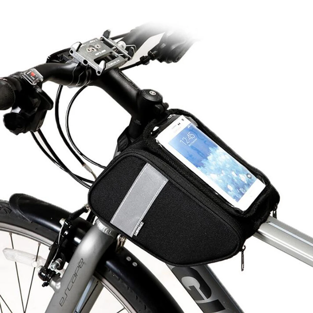 New ROSWHEEL Bicycle Bike Cycling Frame Pannier Front Top Tube Phone Bag Pouch