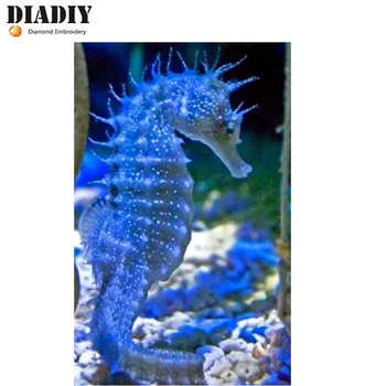 

Full SquareRound Drill 5D DIY Diamond Painting "Small seahorse" 5D Embroidery Cross Stitch Mosaic Home Decor