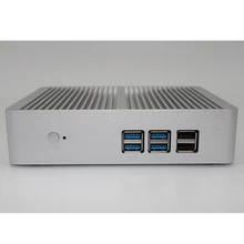 Mini pc intel n3050 quad core макс 2.08 ГГц 4 ГБ ram 64 ГБ ssd VGA HDMI 4 К HTPC Небольшой TV Box Windows 10 Безвентиляторный Barebone usb 3.0