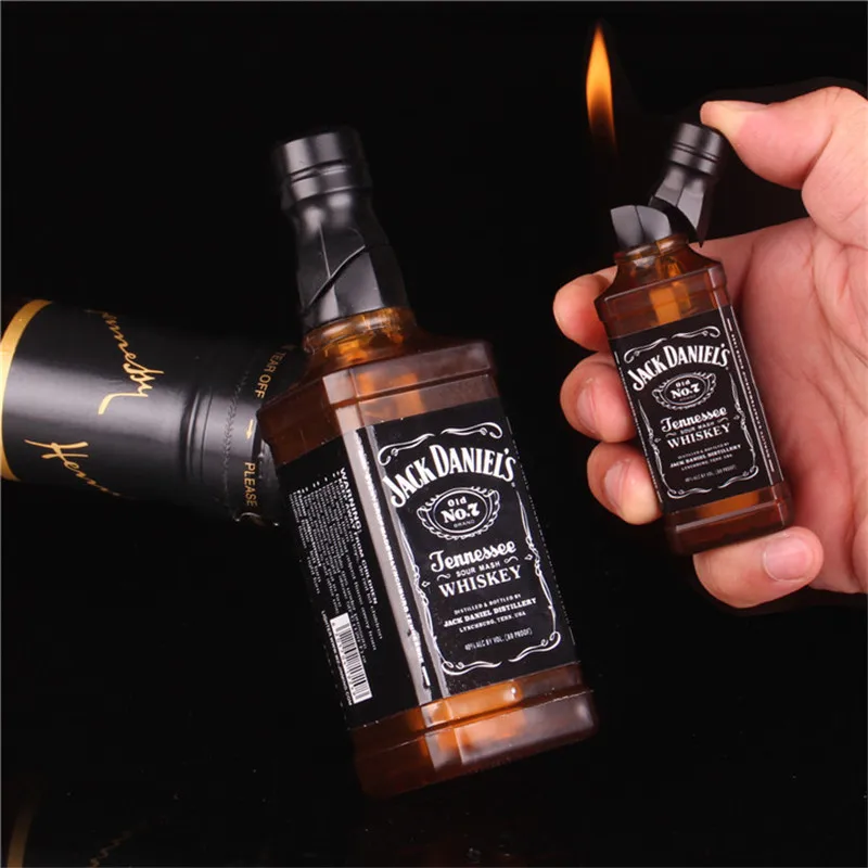 2839 Jack Daniel's matte black electronic gas lighter 