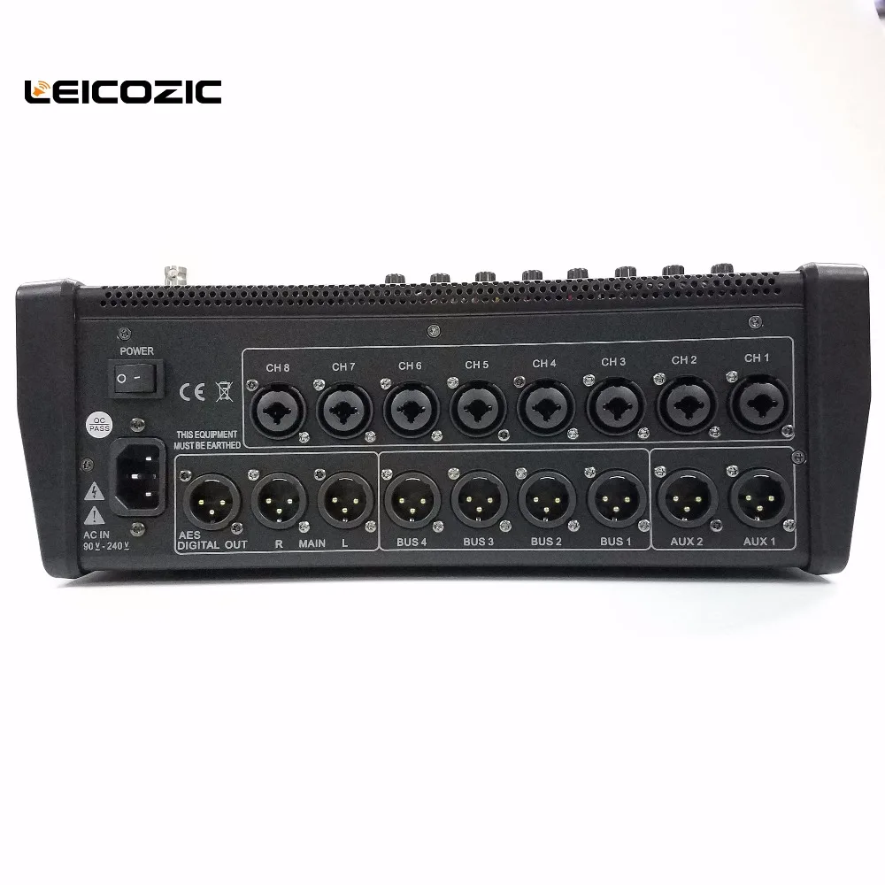 Leicozic 8-канальный цифровой смесители Профессиональный цифровой микшерный пульт dj определения консоль DGM840 миксер аудио цифровой мини-миксер для монтажа в стойку
