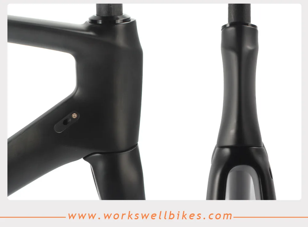 Cheap Popular Full Carbon Road Bike Frame 54cm BSA Frame+Fork+Headset Bicycle Framesets frame , headset , Fork Clamp 2 years warranty 4