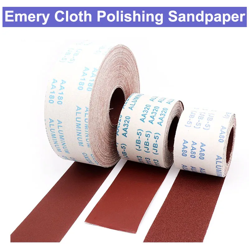1 Meter 80 600 Grit Emery Cloth Roll Polishing Sandpaper For Grinding