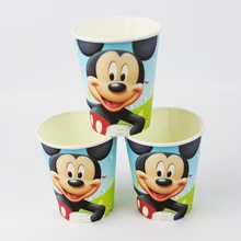 Dekorační kvalitní papírové hrnečky s Mickey Mouse, 12 ks v balení