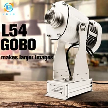 Горячая алюминиевый сплав Серебряный Открытый 4500 люмен Gobo проектор водонепроницаемый 40 Вт СВЕТОДИОДНЫЙ ПОВОРОТНЫЙ пользовательский образ проекторы светильник
