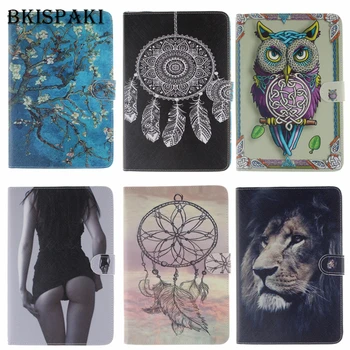 

BKispaki Cartoon Case For iPad pro 10.5 A1701 A1709 Flip PU Leather Smart Awake Sleep Folio Cover For iPad Pro3D Stand Card Slot