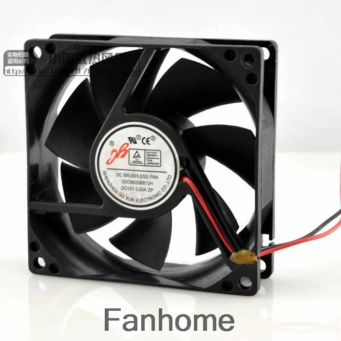 For 8025 80*80*25mm 12V fan 8cm 8cm chassis fan amplifier silent
