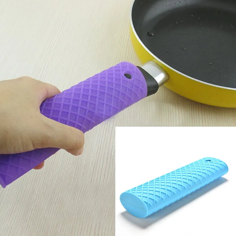 1 шт. Крышка для ручки сковороды практичная Силиконовая ручка для сковороды рукоятка втулка для кухонной утвари части крышки