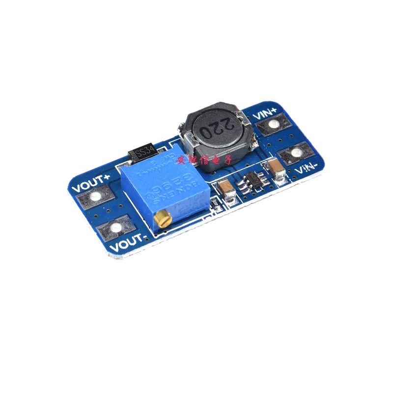 5 teile/los MT3608 DC-DC Einstellbar Boost Modul 2A Boost Platte 2A Schritt Bis Modul mit USB 2 V-24 V zu 5V 9V 12V 28V LM2577 5 teile/los MT3608 DC-DC Einstellbar Boost Modul 2A Boost Platte 2A Schritt Bis Modul mit USB 2 V-24 V zu 5V 9V 12V 28V LM2577