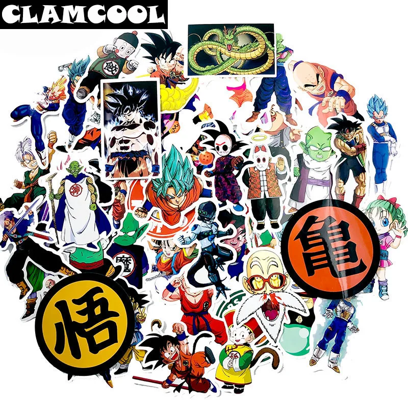 50 PcsJapanese classic animation dragon bead серия стикер для ноутбука сумка компьютерный СКЕЙТБОРД