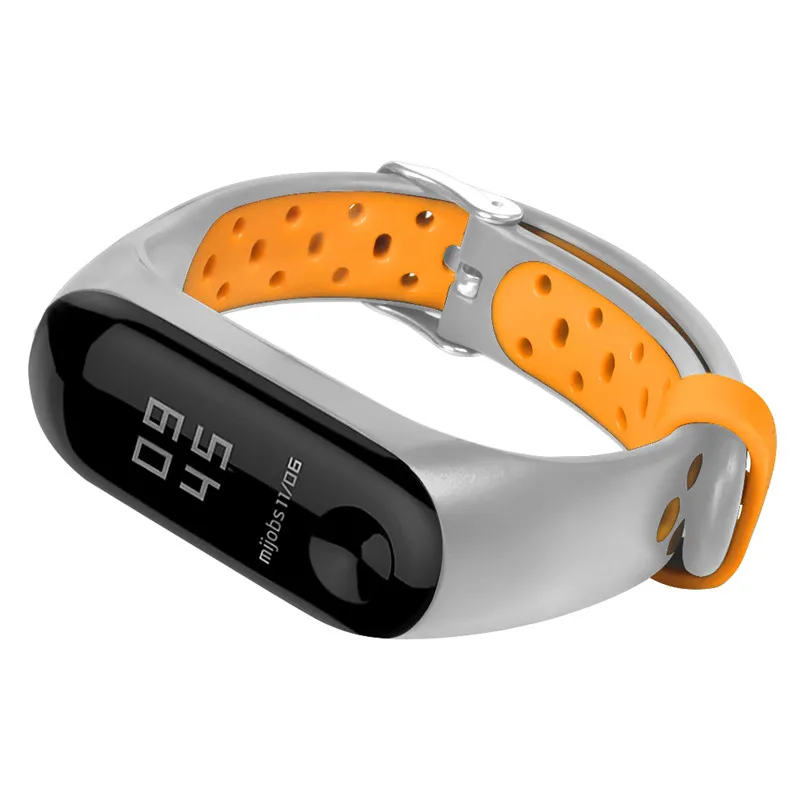Ремешок металлический для Xiaomi Mi Band 3 браслет с регулируемой застежкой