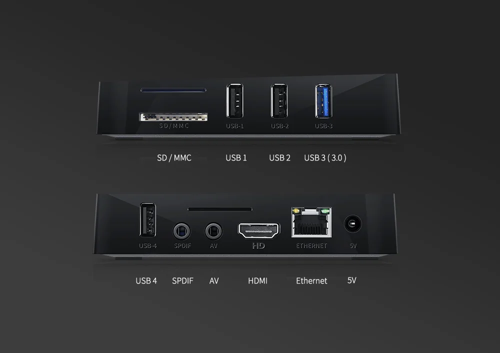 A5X MAX Android 8.1 TV Box RK3328 4GB RAM + 32GB ROM 2.4G WiFi BT4.0 Support HDR 4K
