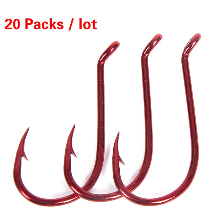 20 упаковок/партия рыболовные крючки из высокоуглеродистой стали|fishing mustad|barbed