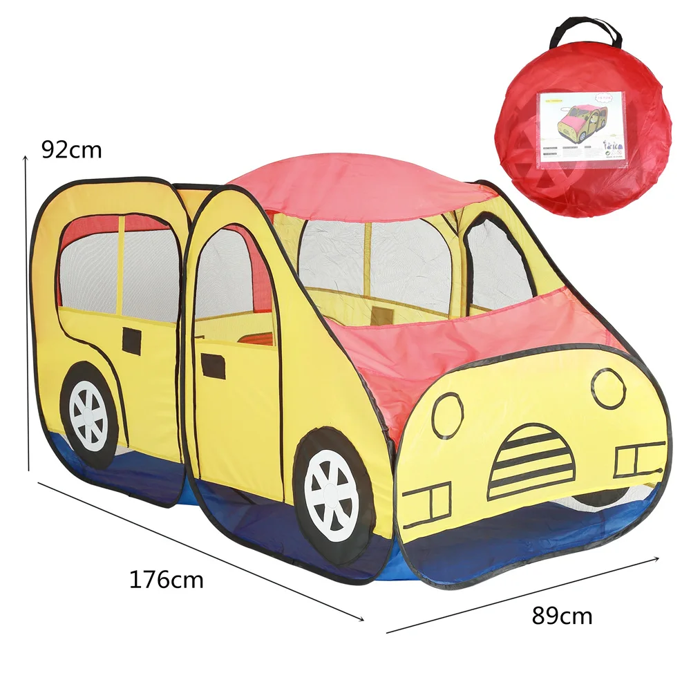 

Portable Toy Tents Cute Jeep Game House Tent Bool Pool Foldable Kids Play Tents for Boys Christmas Gifts Indoor Outdoor Playing