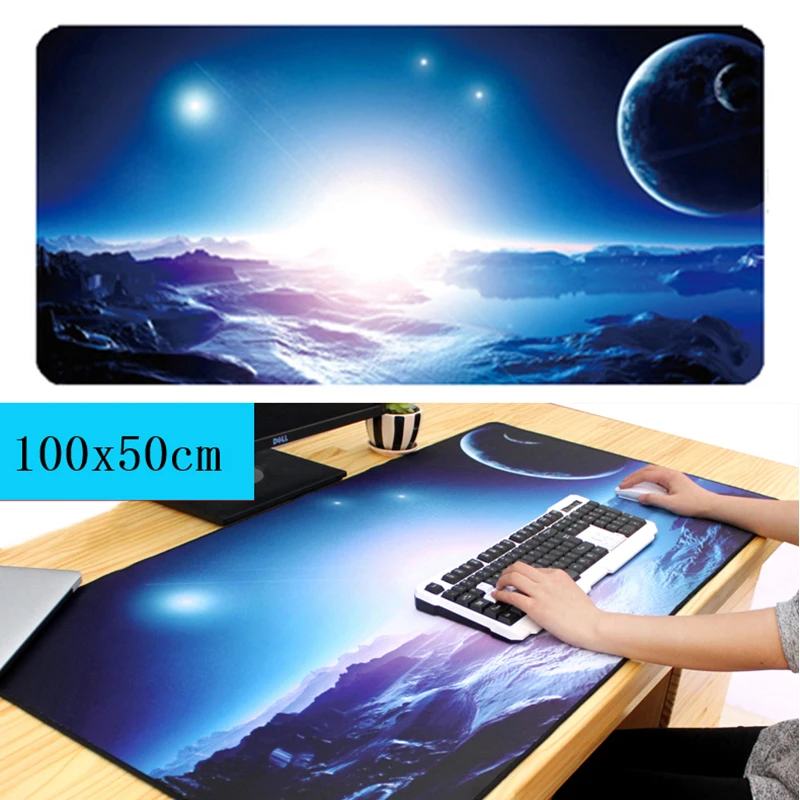 100*50cm Super large mouse pad big size desk mat keyboard pad XXL XXXL