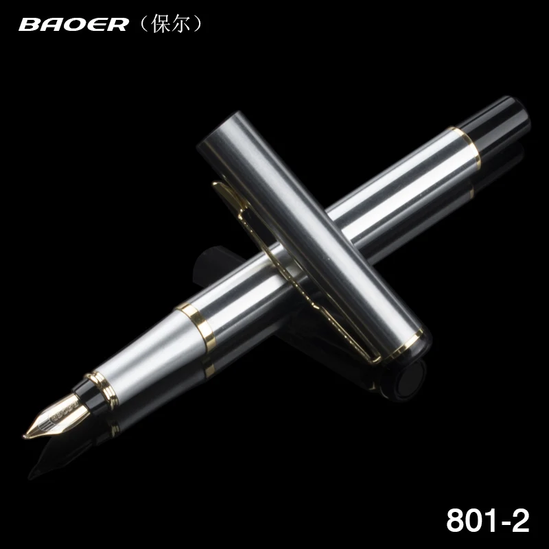 Ручка каллиграфическая BAOER 801 из нержавеющей стали с наконечником 1 0 мм