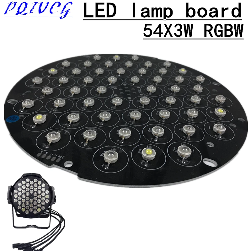 

54X3W LED PAR lamp beads RGBW led lamp beads board, led diode professional dj equipment