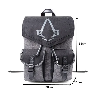 Рюкзак игровой Boutique Assassins Creed с несколькими карманами многофункциональный