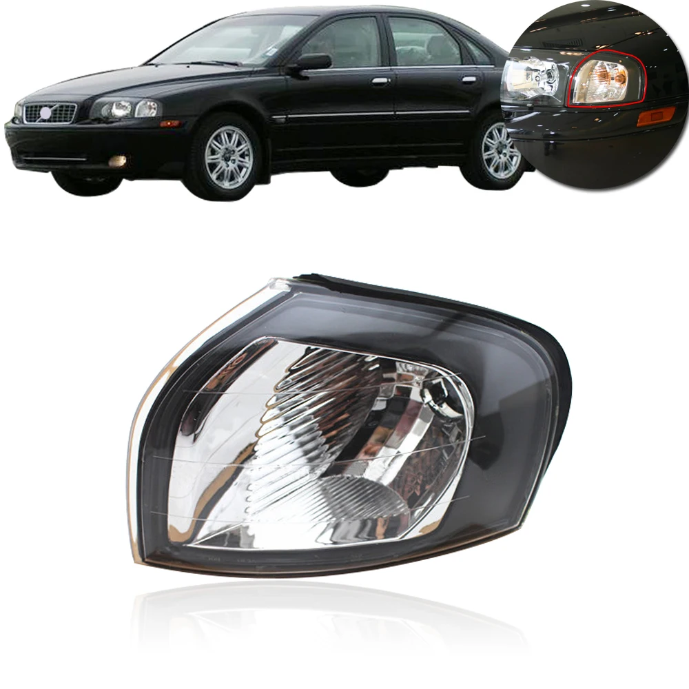 

CAPQX Front headlight headlamp Marker Light For Volvo S80 1999 2000 2002 2005 2006 Corner turn light Signal Indicator lamp