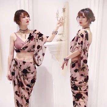 

Original dance belly dancing Costume set Professional bellydance long skirt&top with bracap For Women bellydancing wear