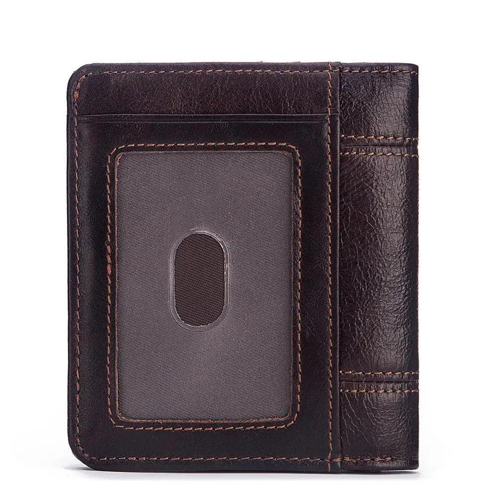 GZCZ رقيقة جدا محفظة العلامة التجارية تصميم جلد طبيعي RFID الرجال محافظ مع حامل بطاقة الأزياء سليملاين الذكور قصيرة البسيطة محفظة