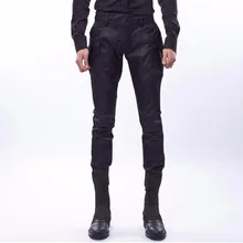 Новые загрузки вырезать джинсы луч брюки весна штаны-шаровары повседневные штаны прилив парикмахер ночной клуб одежда певица сценические костюмы