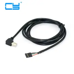 4ft 1.2 м USB 2.0 Тип-B Мужской 90 градусов под прямым углом Тип шаг 2.54 мм 5pin Корпус кабель