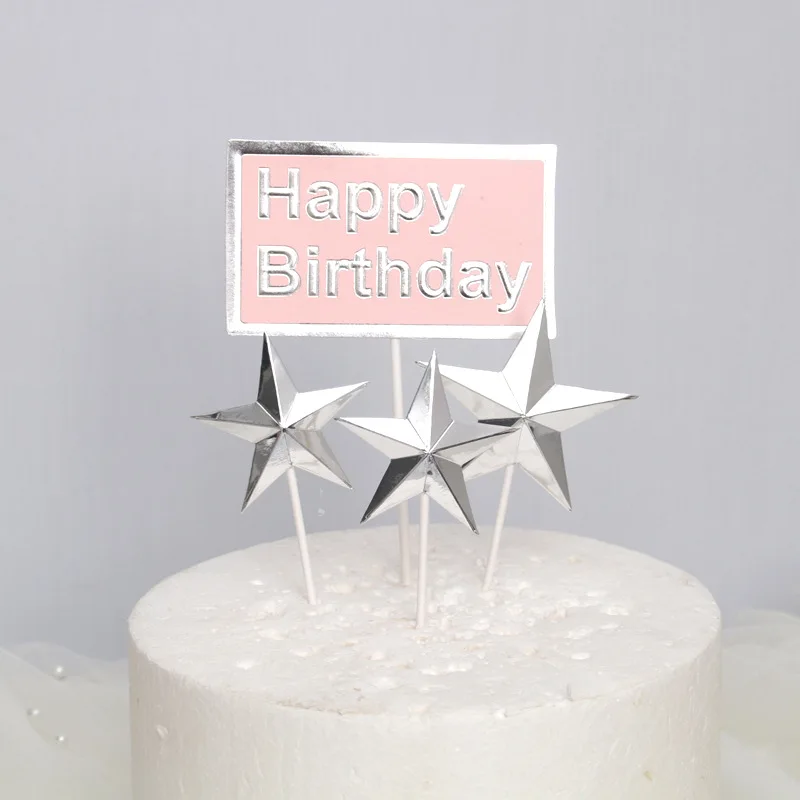 YORIWOO с днем рождения торт Топпер Свадьба Любовь Торт верхний флаг Взрослый день рождения украшение для торта кекс Baby Shower Вечерние - Цвет: 4