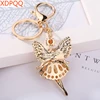 Creative jewelry pendant key ring alloy rhinestone butterfly fairy key ring handbag pendant car key ring female jewelry gift ► Photo 3/6