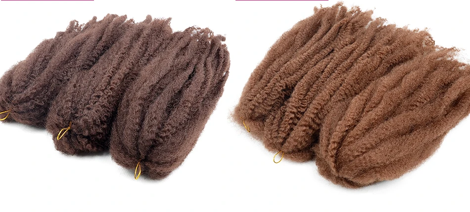 6 Pacote Razeal Afro Kinky Torção Crochet