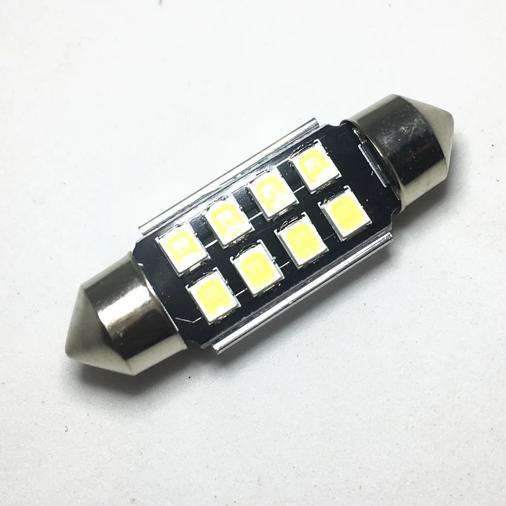 2pcs Festoon LED Interior Reading Lights - Error-Free White/Ice Blue Dome Bulbs