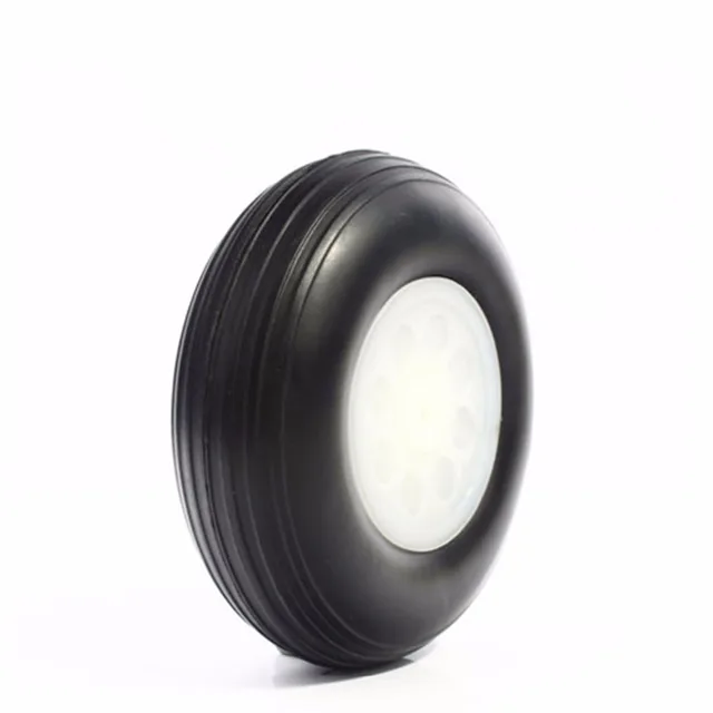 Best Offers 1 Piece PU wheel with plastic hub 4.5 Inch D114.3 x H41 x 5mm for RC Airplane Model Parts 